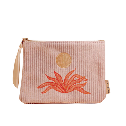 Pale Pink Corduroy Pouch