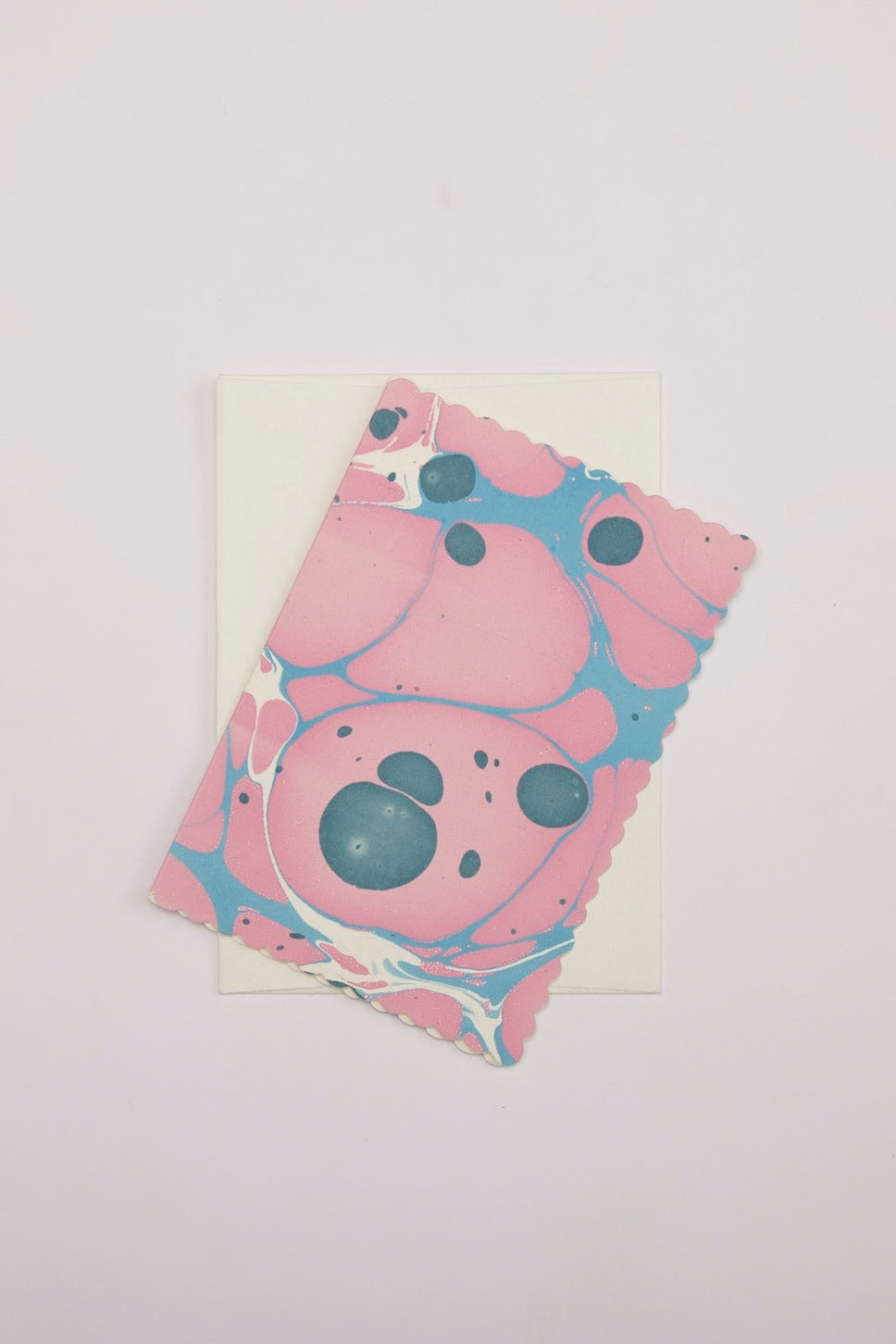 Malika Sunshine Pink &amp; Blue - Handcrafted Notecard Set 6 Pack