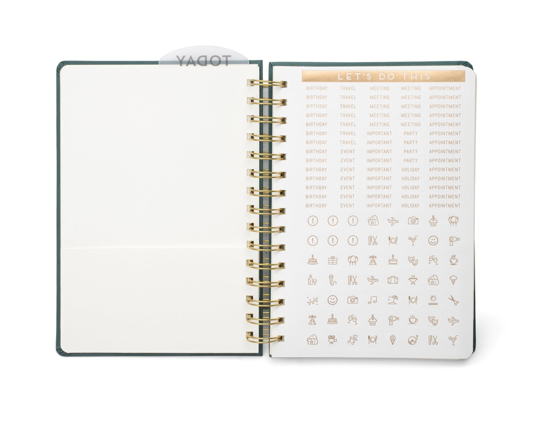 12 Month Planner Typographic 2025