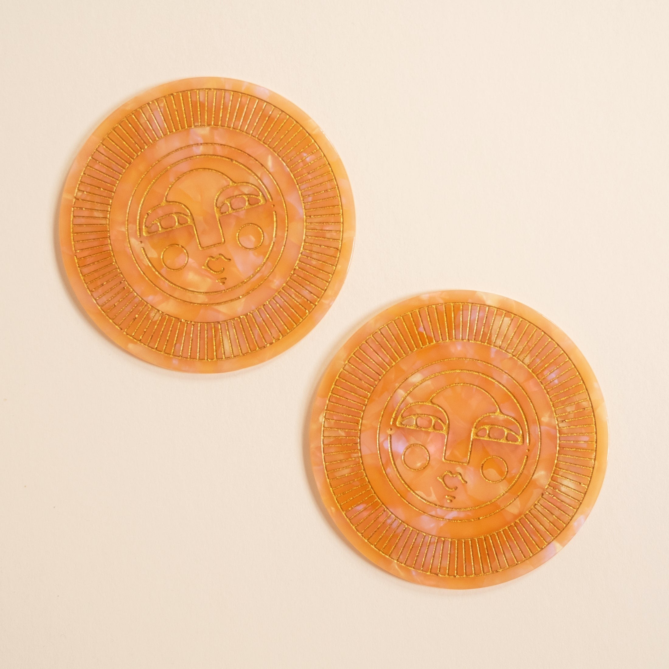 Sol Coaster in Peach Acetate