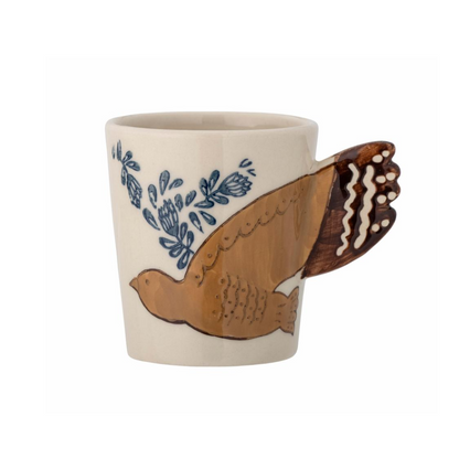 Hezha Stoneware Hand-Painted Cup  Nature