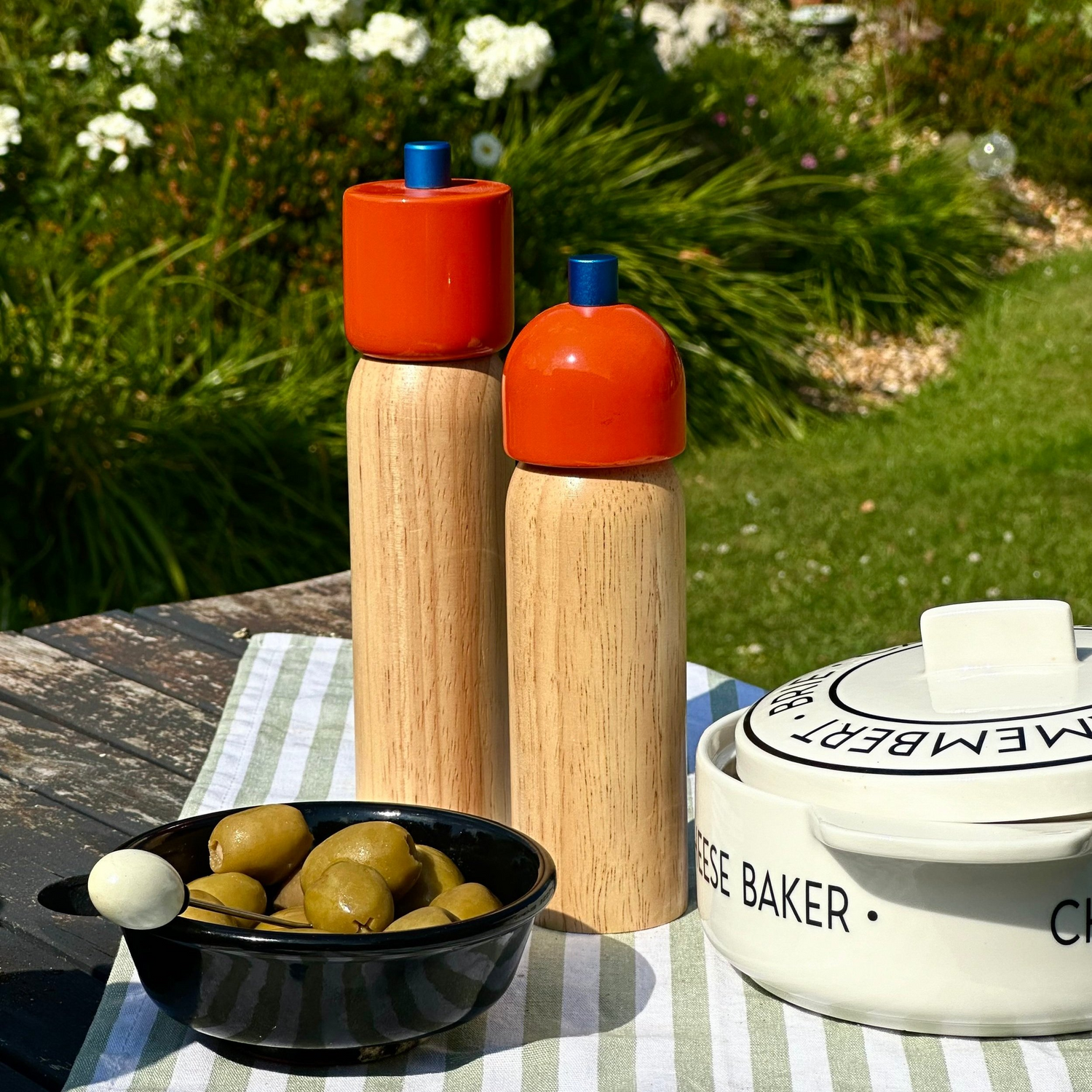 Orange &amp; Blue Salt &amp; Pepper Grinder