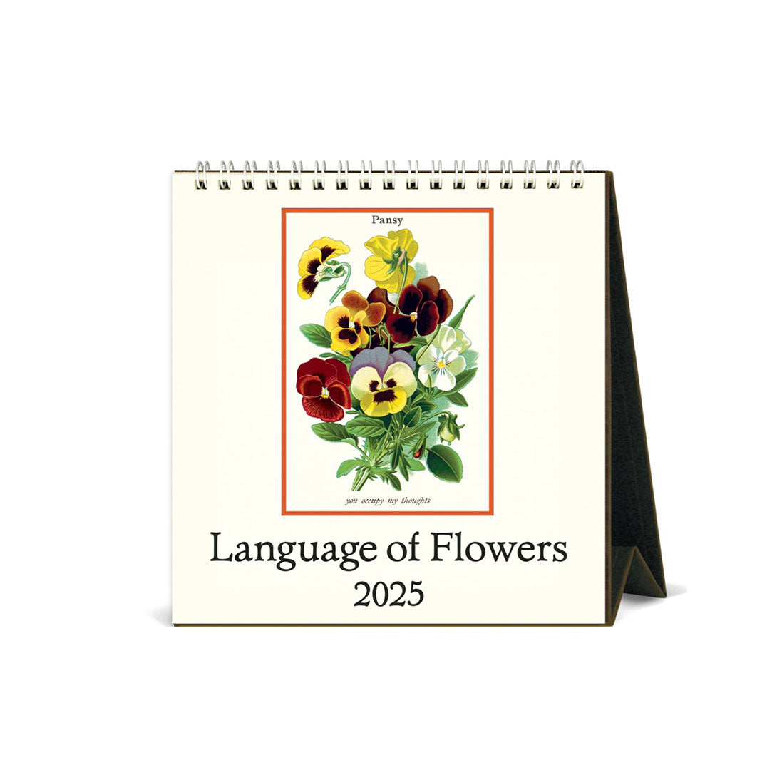 Language Of Flowers Desk Calendar 2025