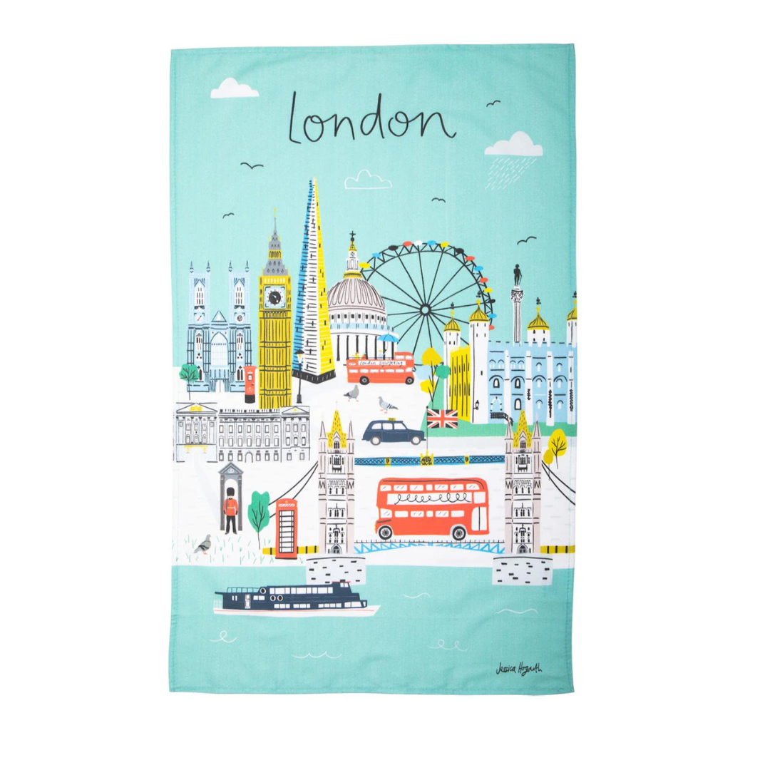 London Skyline Tea Towel