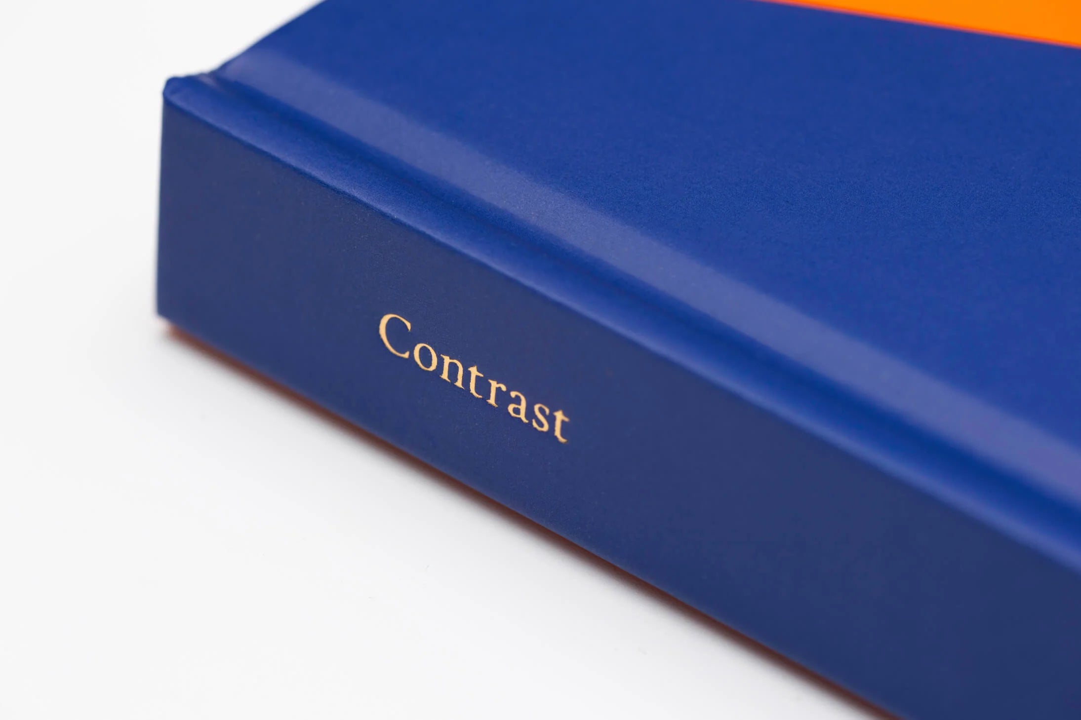 Lined Notebook A5 Contrast Navy &amp; Orange