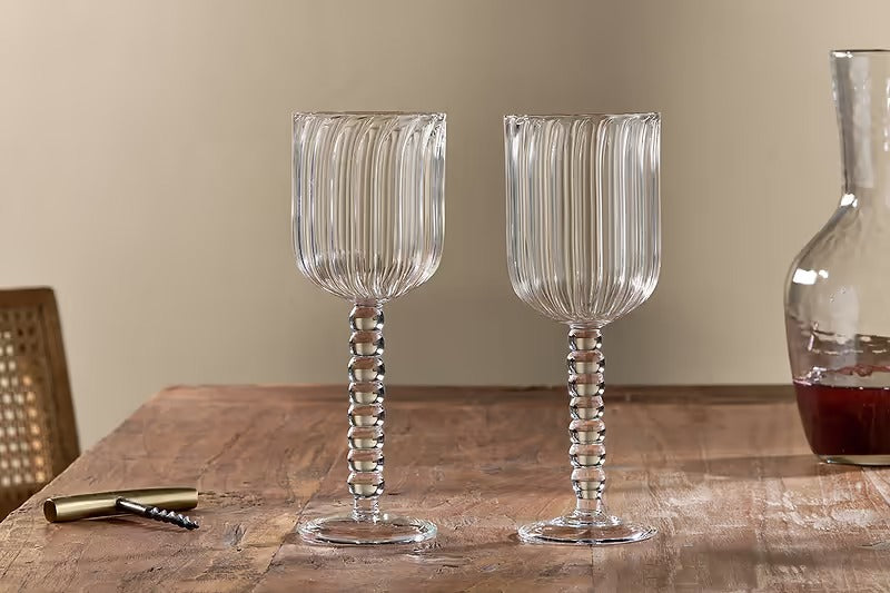 Santosa Clear Wine Glass -  Set 0f 2