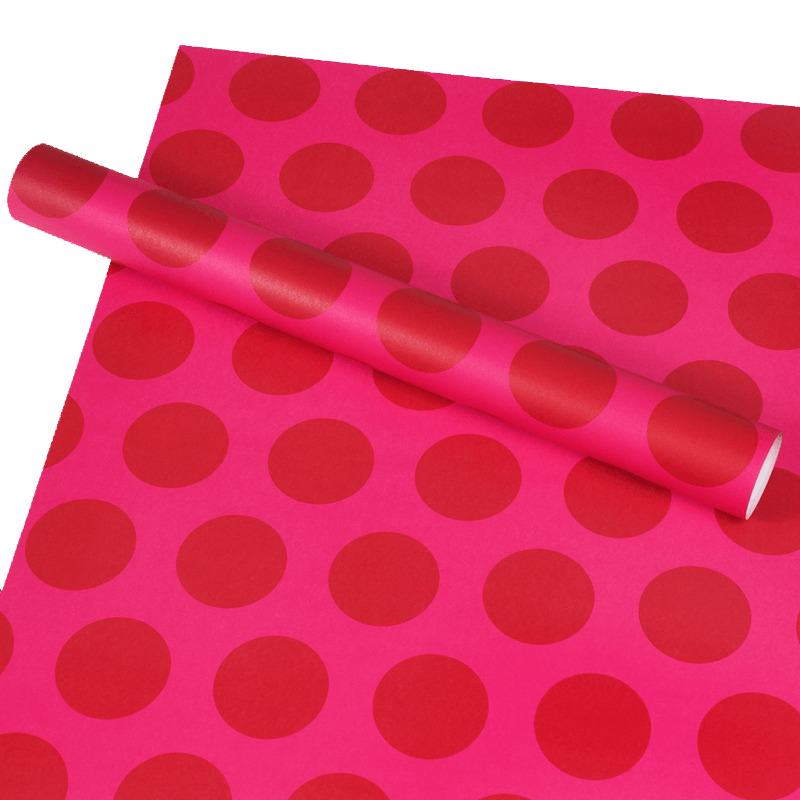 Spotlight Red &amp; Pink Gift Wrap Single Sheet