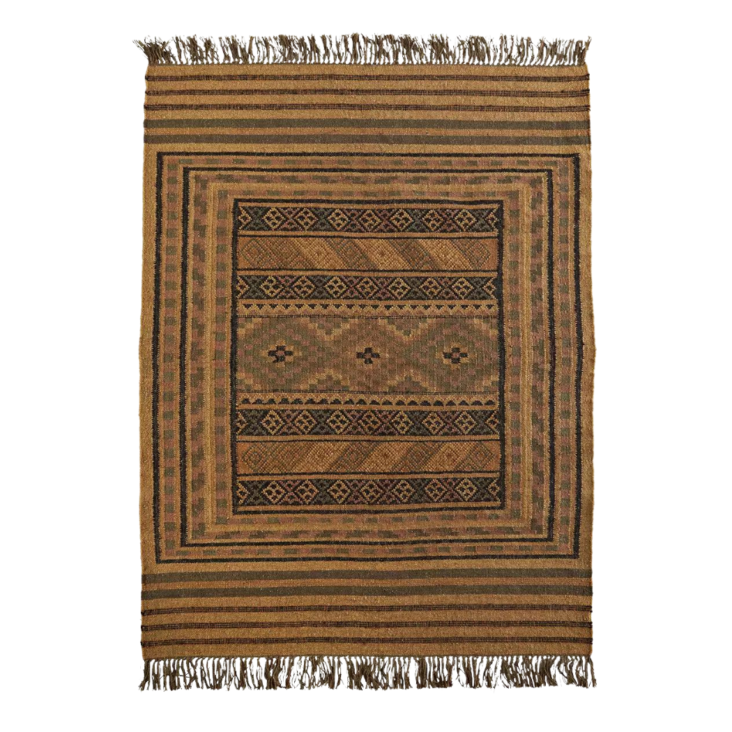 Woven Jute Kelim Rug