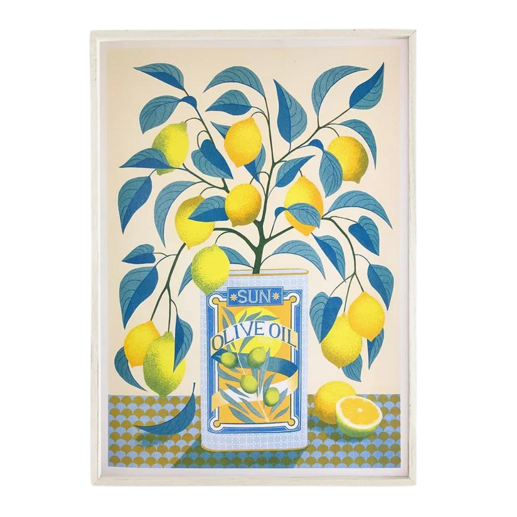 Lemon Tree A3 Risograph Print