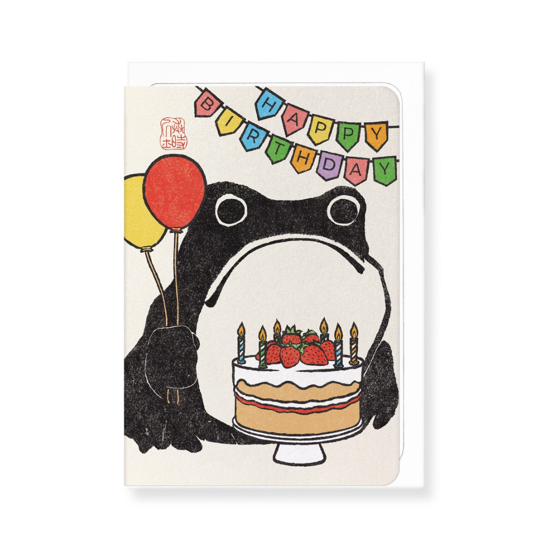 Frog &amp; Birthday Cake Card