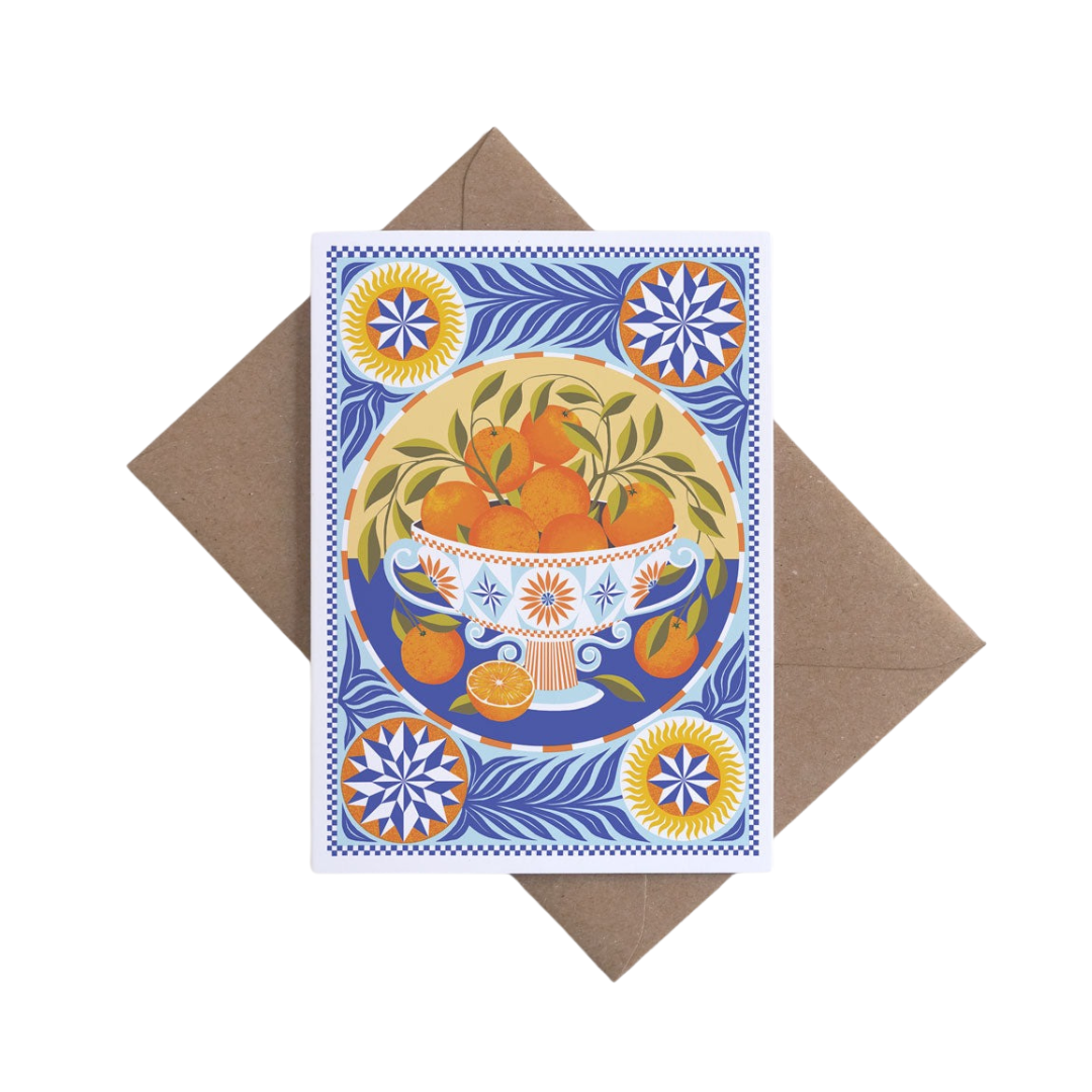 Orange Bowl Greeting Card