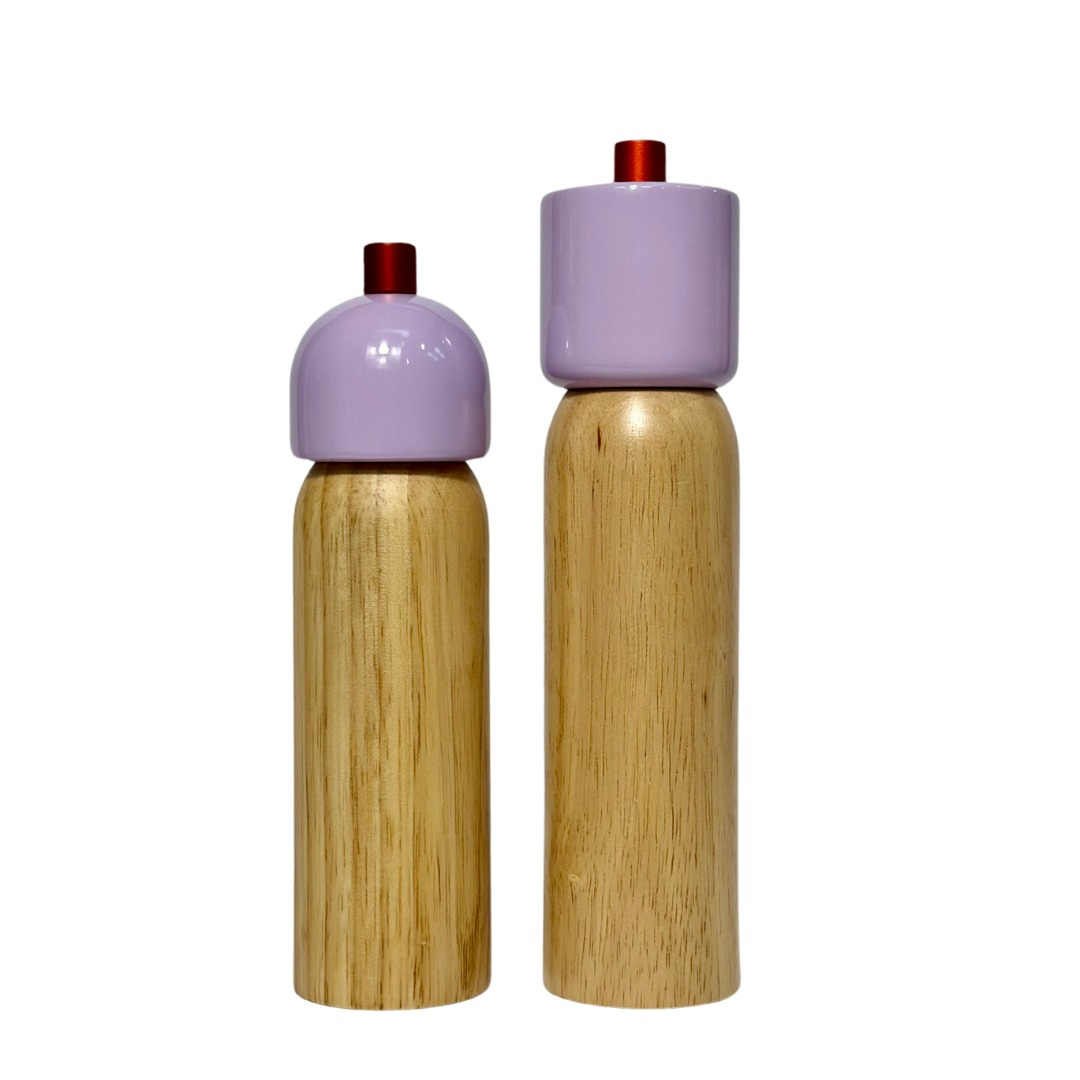 Lilac &amp; Red Salt &amp; Pepper Grinder