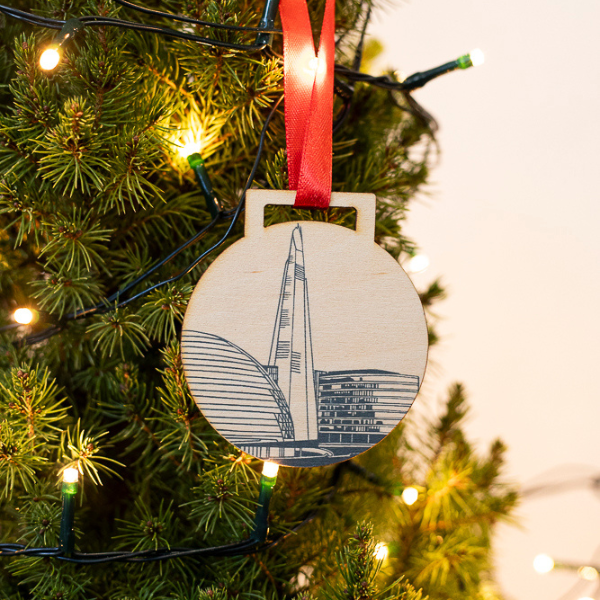 The Shard Wooden Baubles