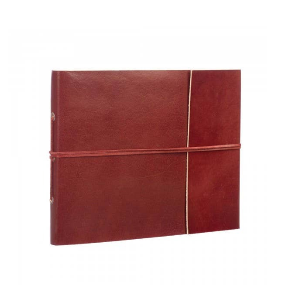 Handmade Distressed Plain Leather Photo Album - Extra Large