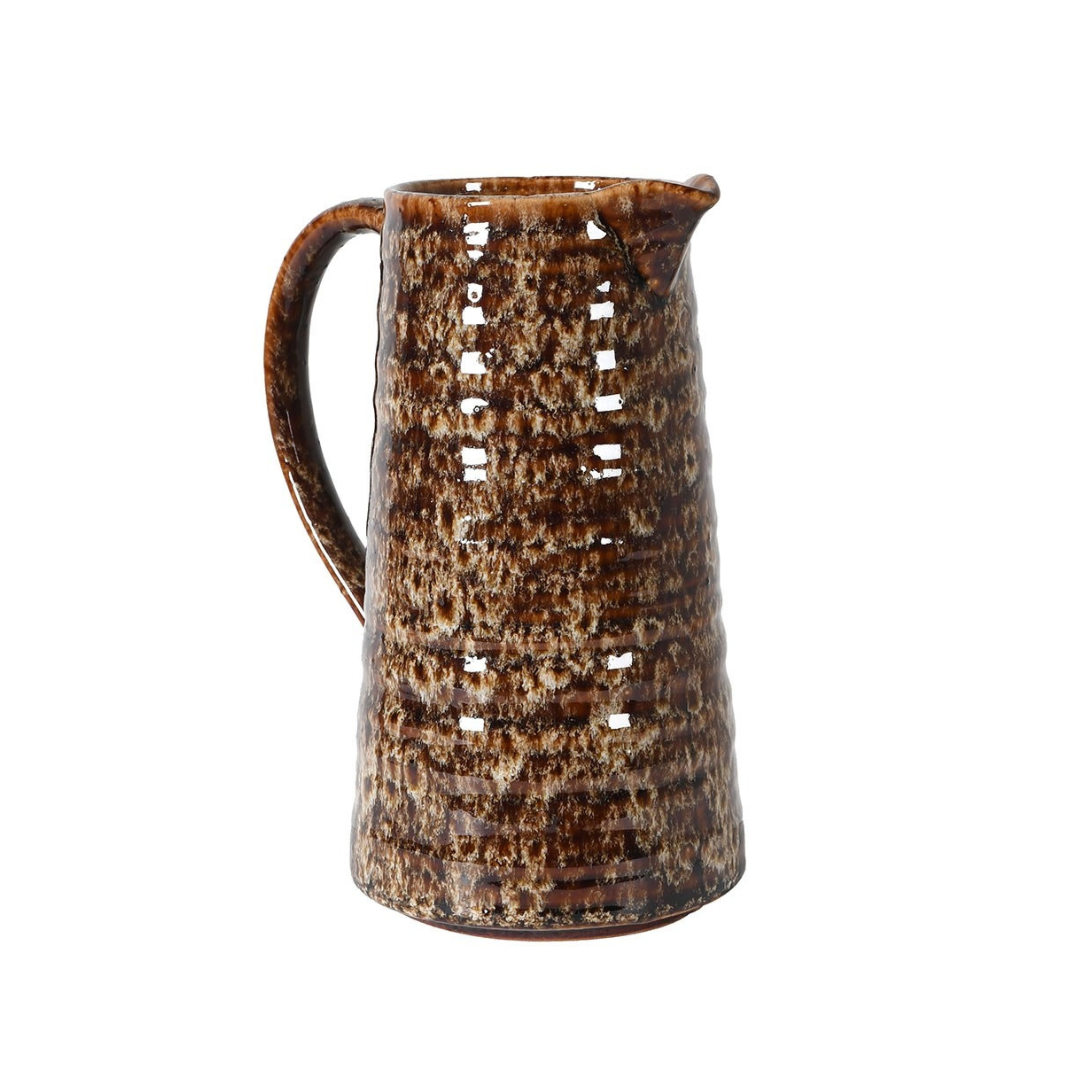 Large Mottled Brown Jug