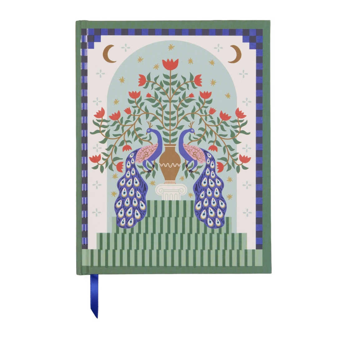 A Dopo Peacock Lined Journal