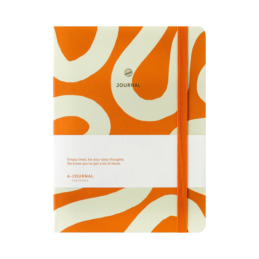 Journal Notebook Orange Flow 