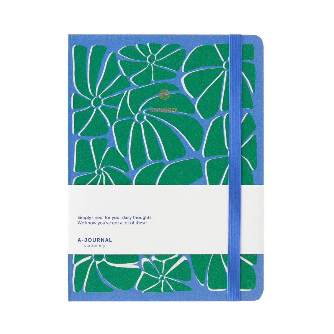 A-Journal Notebook Arty Blue Green