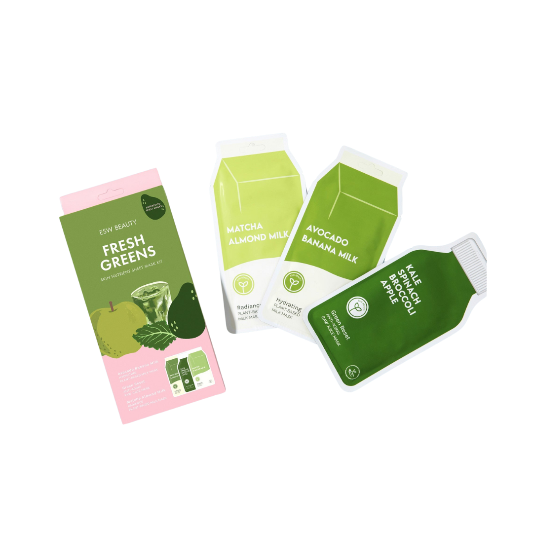 Fresh Greens Superfood - 3 Sheet Masks Set