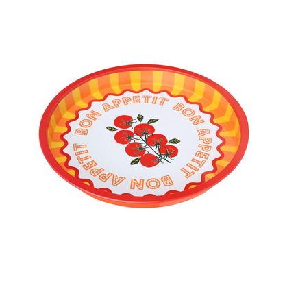 Bon Appetit Red Tomato Tin Tray