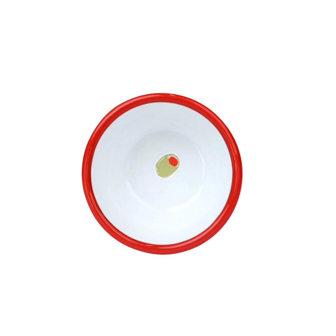 Green &amp; Red Olive Bowl 10 cm 