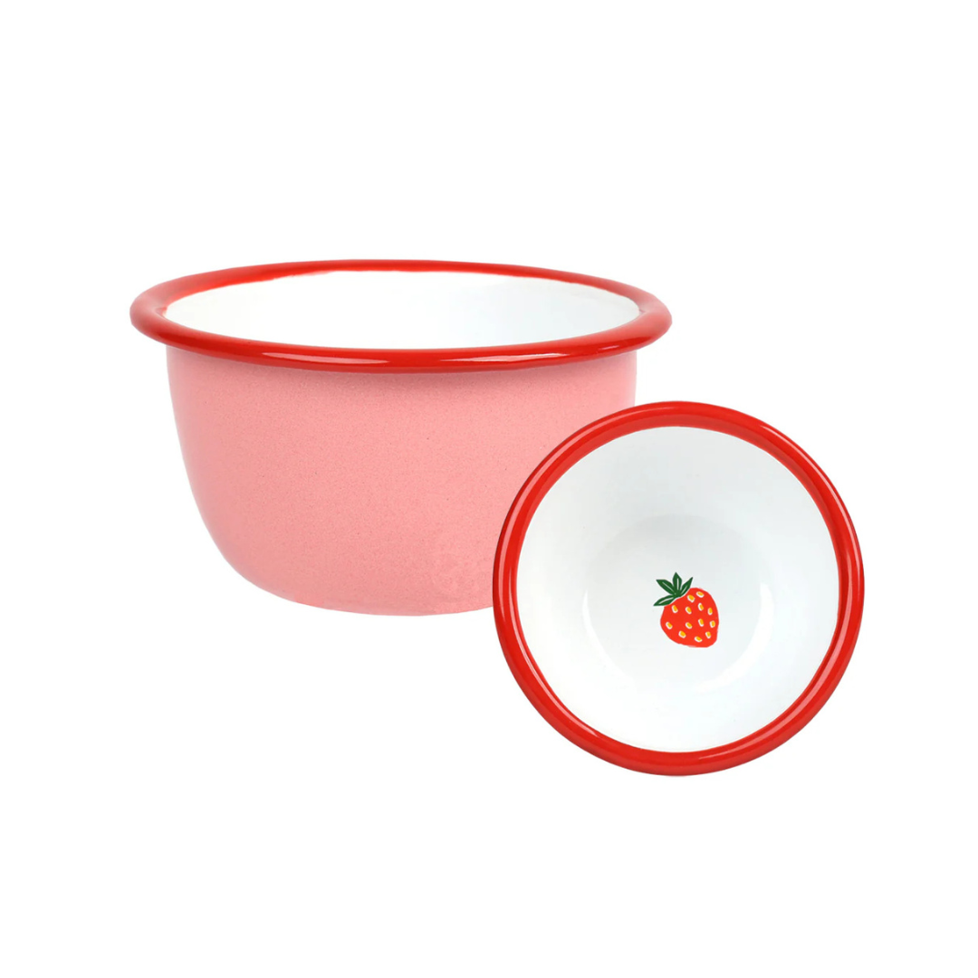 Red &amp; Pink Strawberry Bowl 10cm