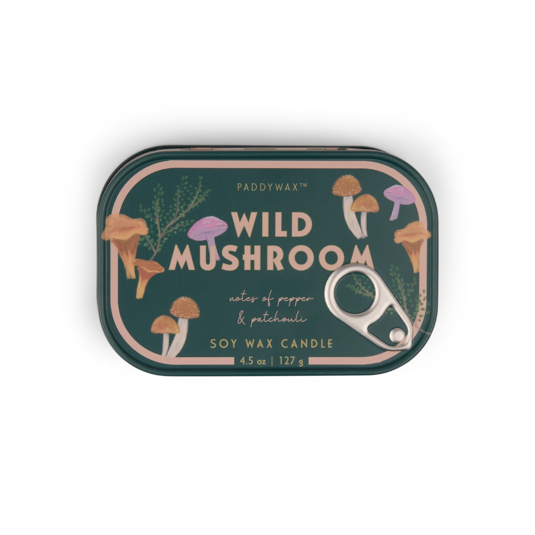 Wild Mushroom Two-Wick Tin Candle