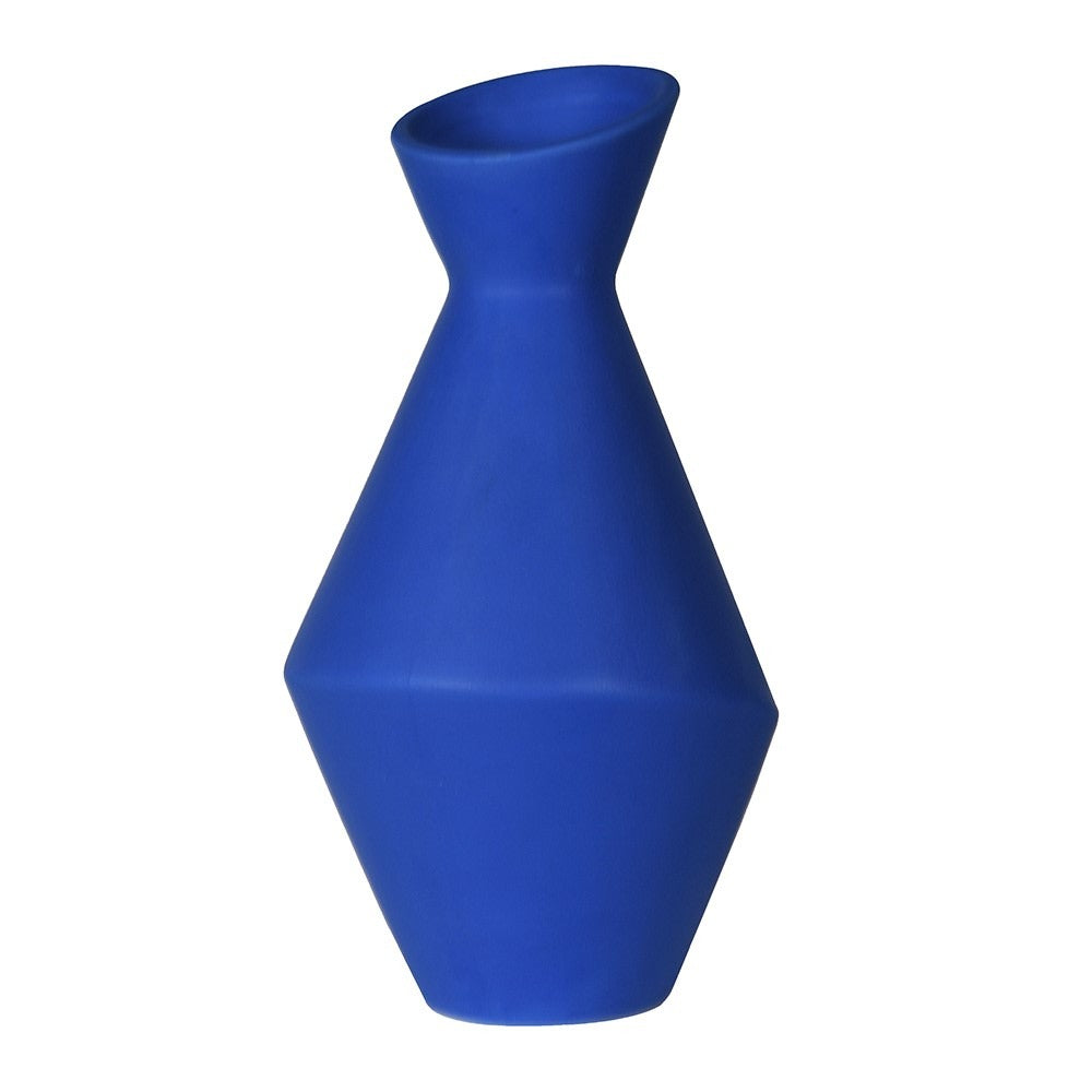 Yves Blue Angular Vase