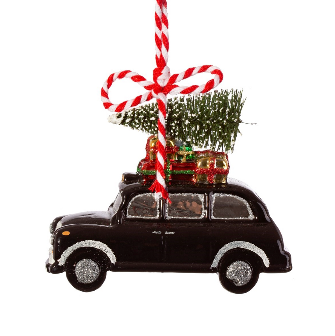 London Christmas Black Cab Shape Bauble