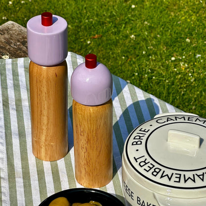 Lilac &amp; Red Salt &amp; Pepper Grinder