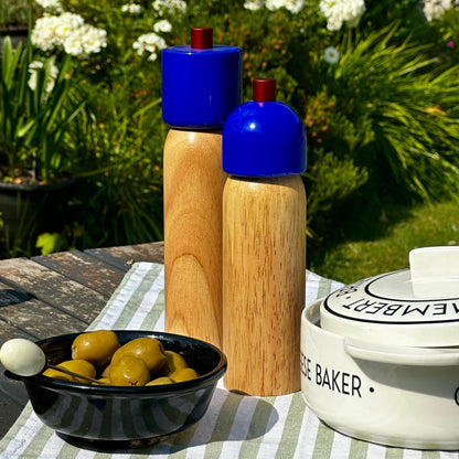 Navy &amp; Red Salt &amp; Pepper Grinder