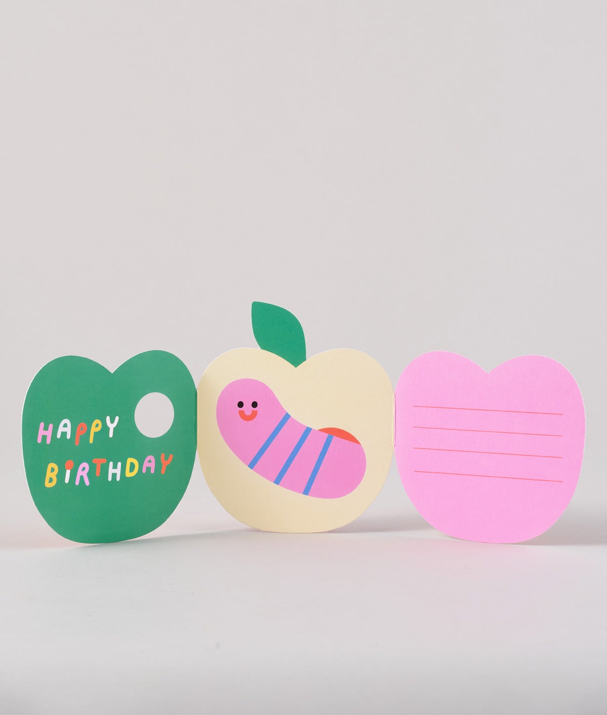 Apple Fold-Out Happy Birthday Card