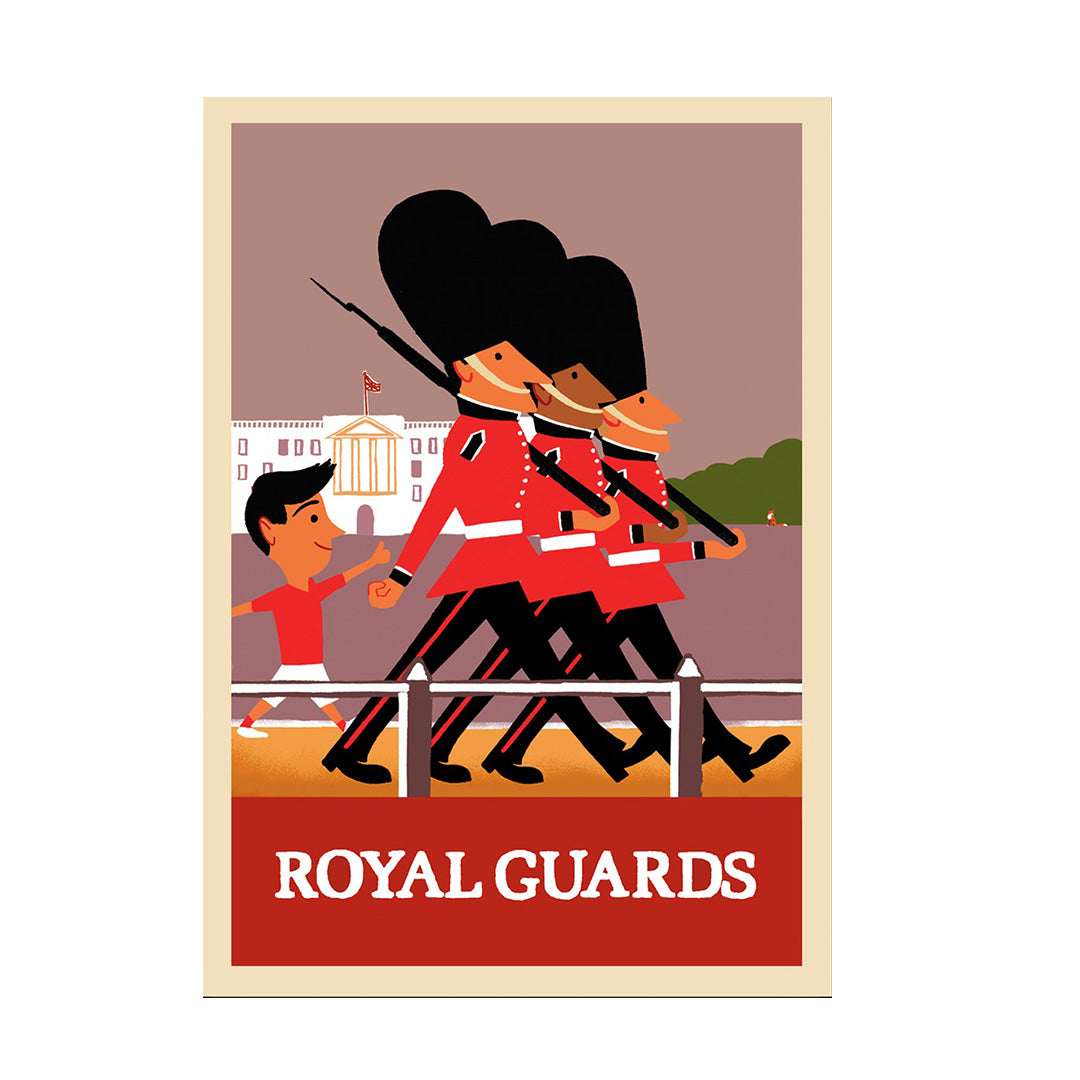 Royal Guards London Postcard