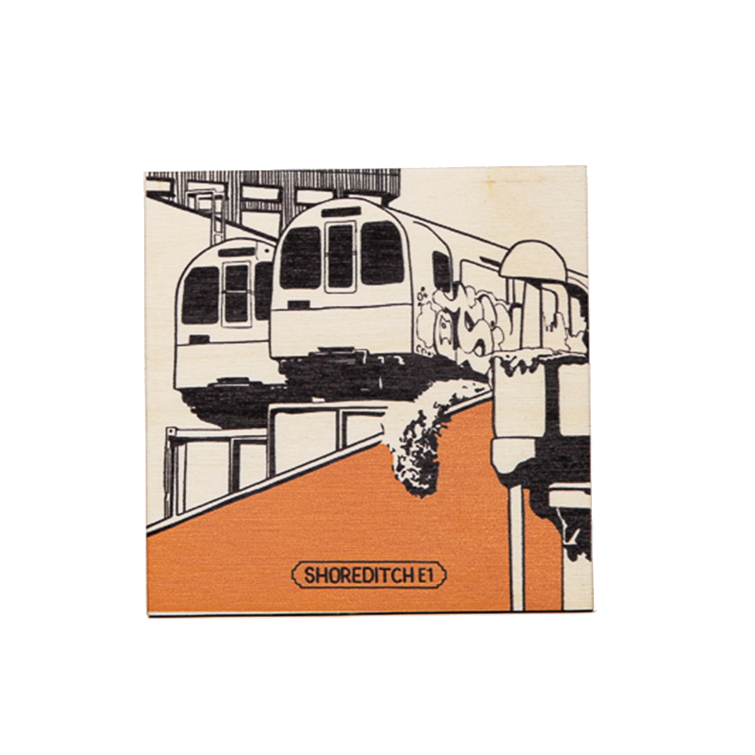 Shoreditch Square Wooden Coasters