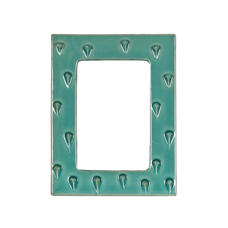 Turquoise Ceramic Photo Frame