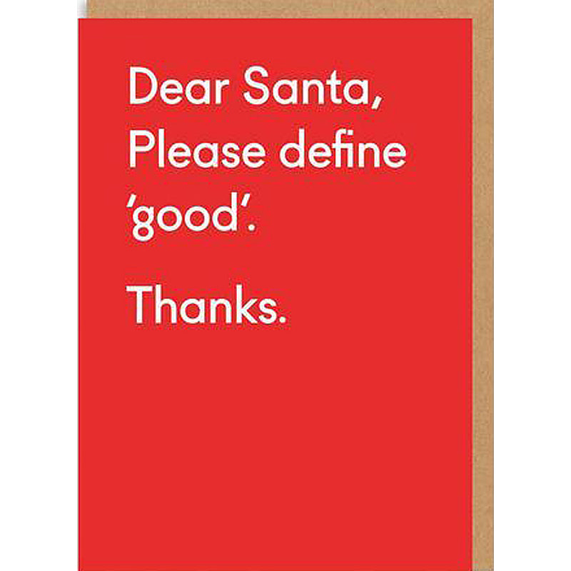 Dear Santa Card