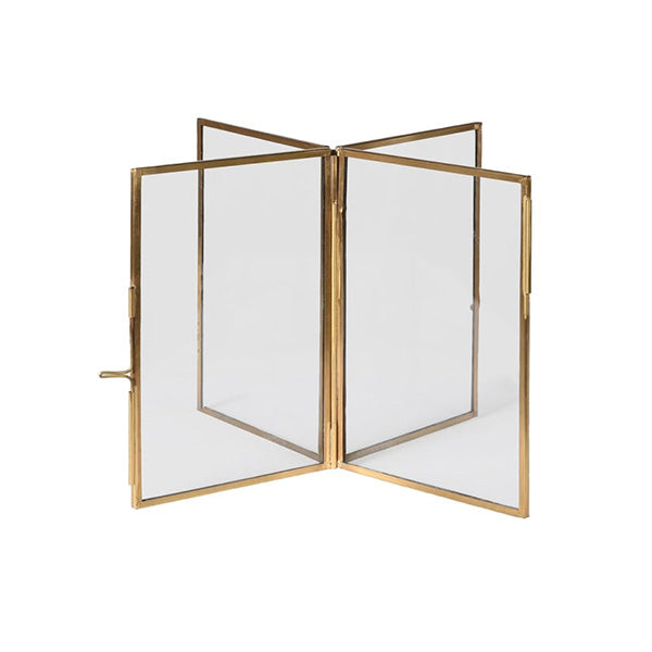 Brass Double Photoframe