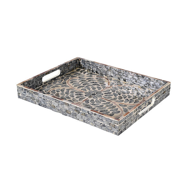 Smoke Capiz Tray