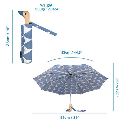 Denim Moon Duck Compact Umbrella