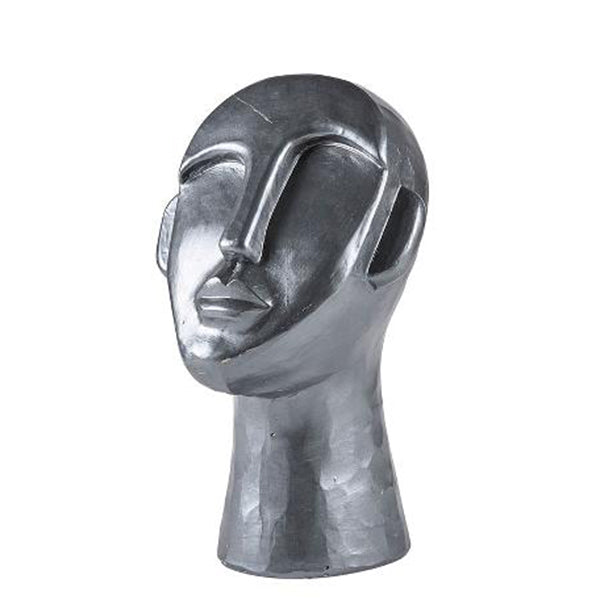 Dark Grey Cement Figure Head