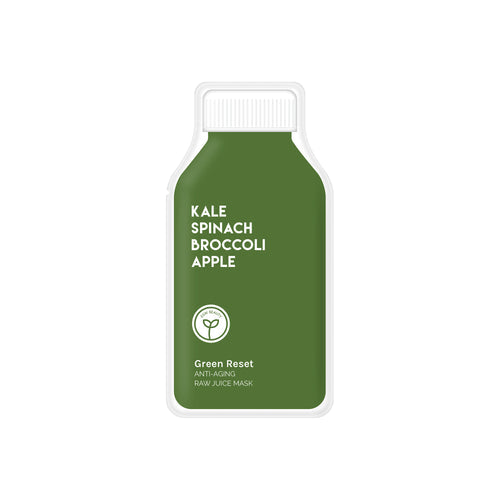 Kale Spinach Broccoli Apple Anti aging Raw juice Mask