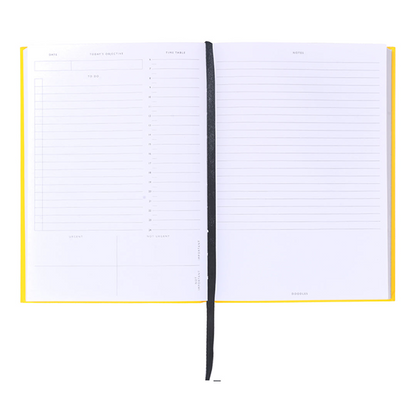 Soft Cover Neon Yellow Undate Daily Planner