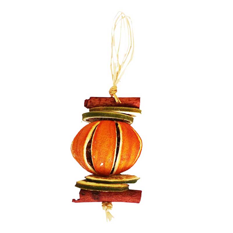 Tree Decoration: Orange - Set of 2