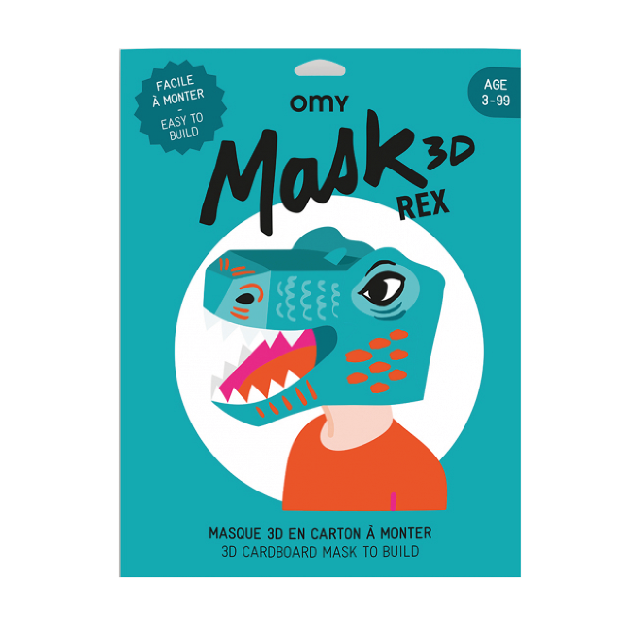 Dino 3D Cardboard Mask